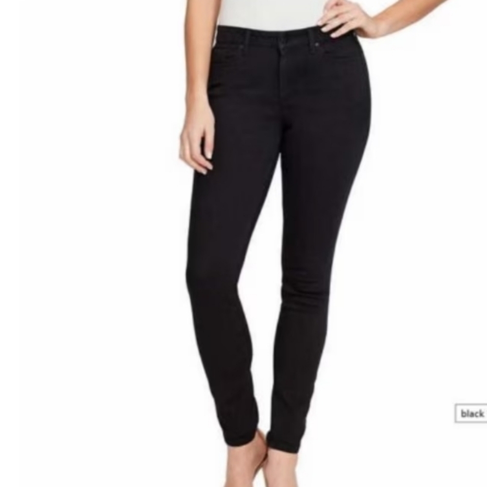 Jessica simpson black high rise skinny jeans pants Size 4 /27